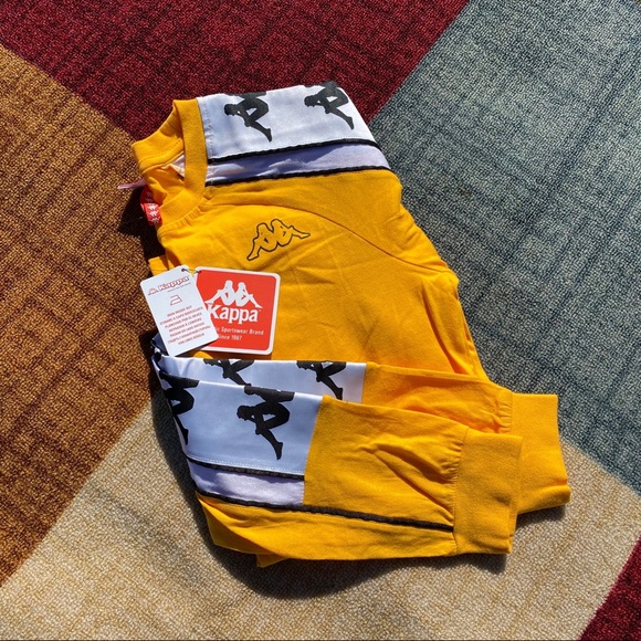 Kappa Other - Kappa Long Sleeve • “Yellow / White” Men’s S